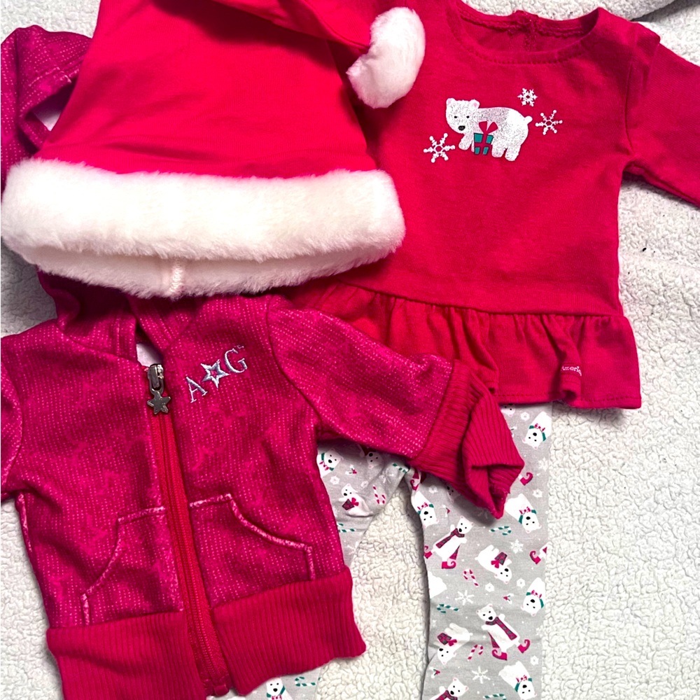 American Girl Doll Truly Me Christmas Clothing Bundle